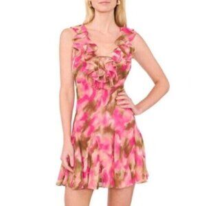 NWT Parker Maya Ruffle Mini Backless Cocktail Dress